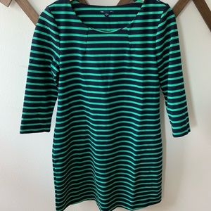 Gap Ponte Knit Striped Dress
